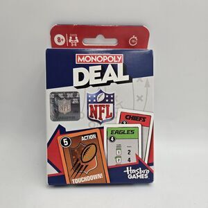 Monopoly Deal NFL Edition Game | Officially Licensed NFL Card Game for Families